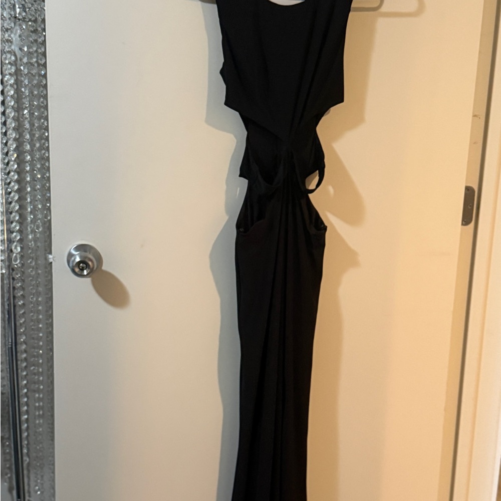 City Studio Black One Shoulder Dress